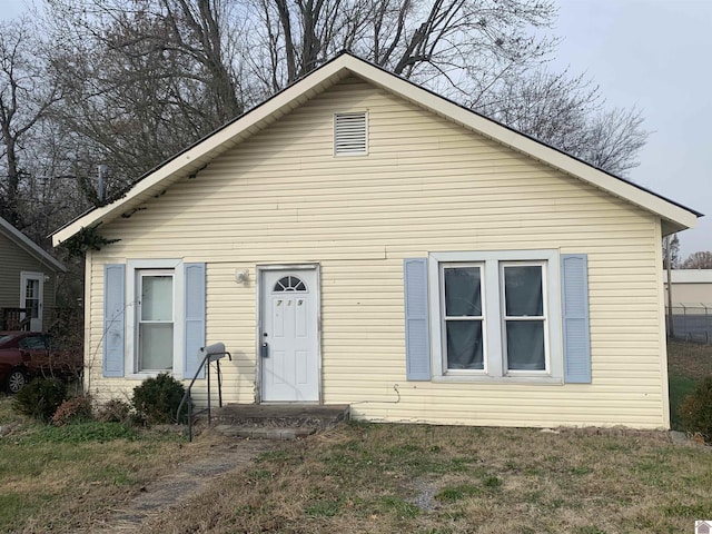 view of bungalow-style home