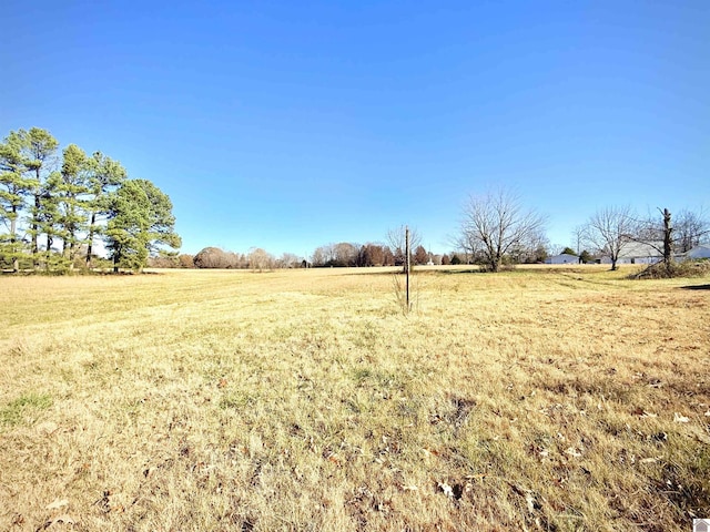 view of yard featuring a rural view