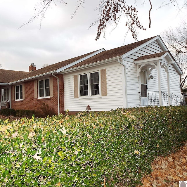 view of front of home