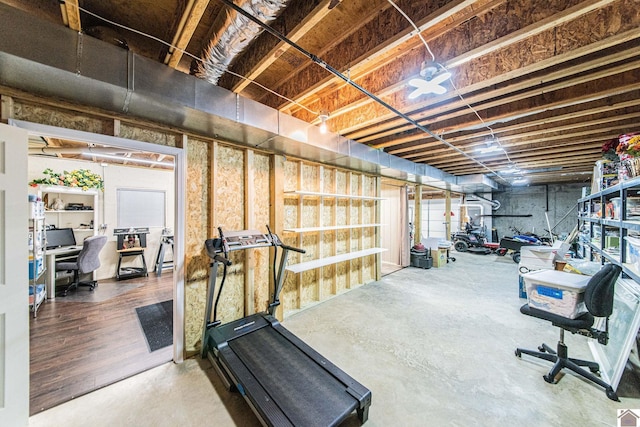 view of workout room