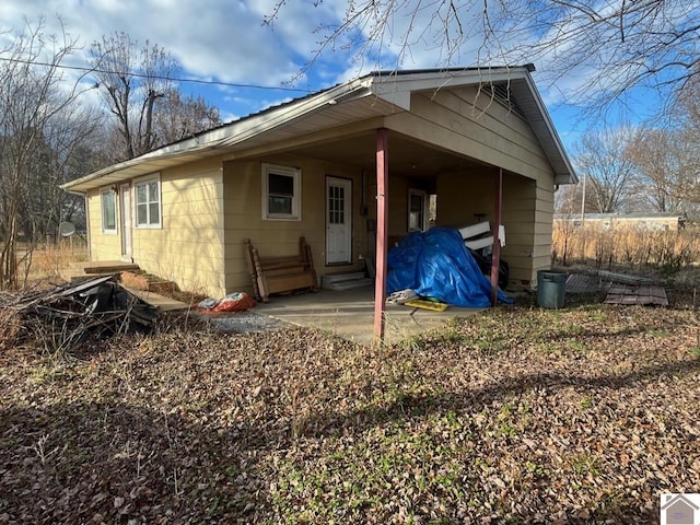 view of rear view of property