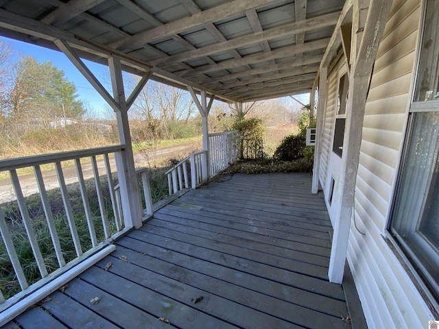 view of wooden terrace