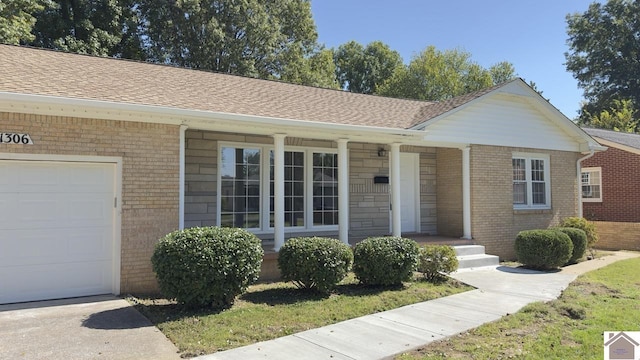 ranch-style house with a garage