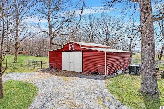 view of outbuilding