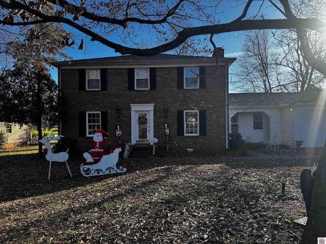 view of colonial home