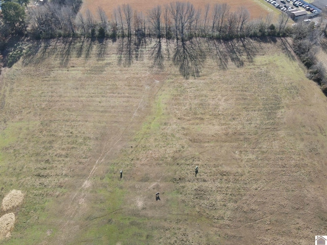 aerial view featuring a rural view