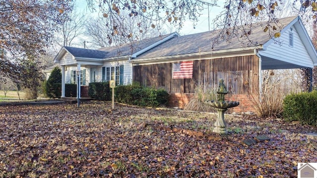 view of front of property