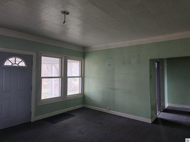 entrance foyer with ornamental molding