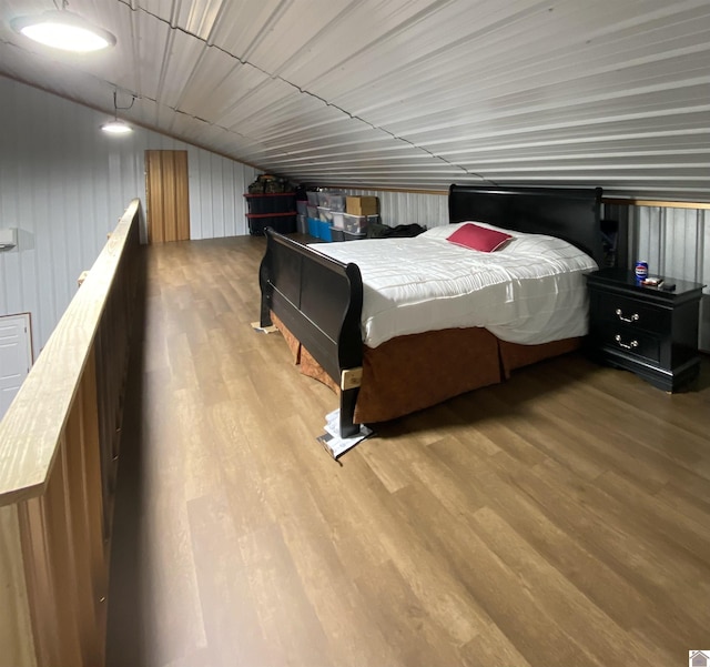 bedroom featuring hardwood / wood-style flooring