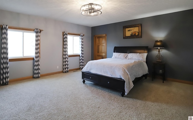 bedroom with carpet flooring