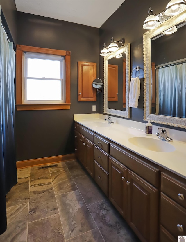 bathroom with vanity