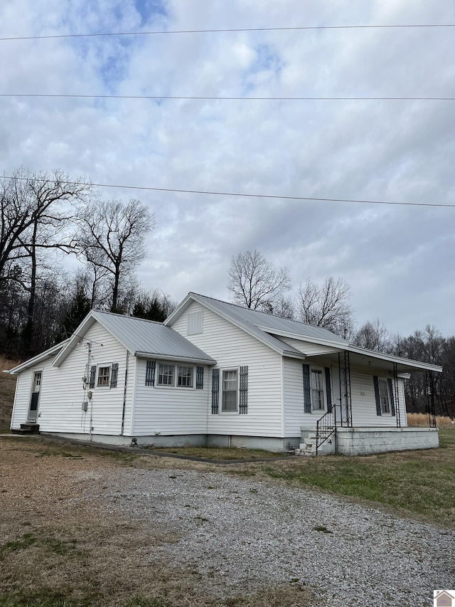 view of front of home