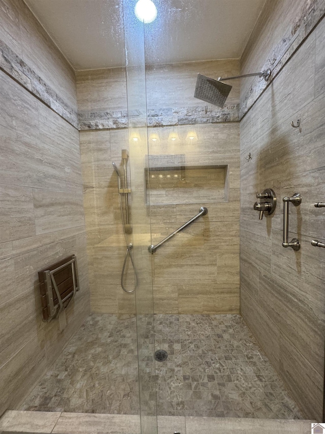 bathroom with an enclosed shower