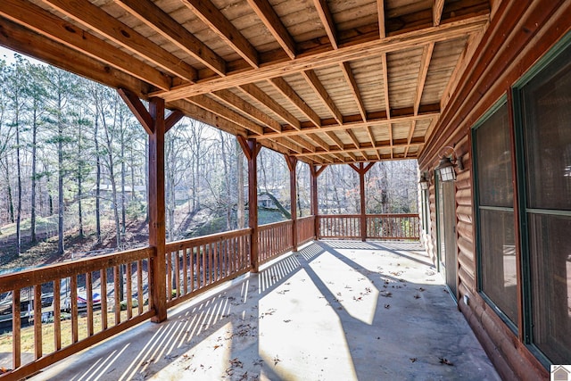 view of wooden terrace