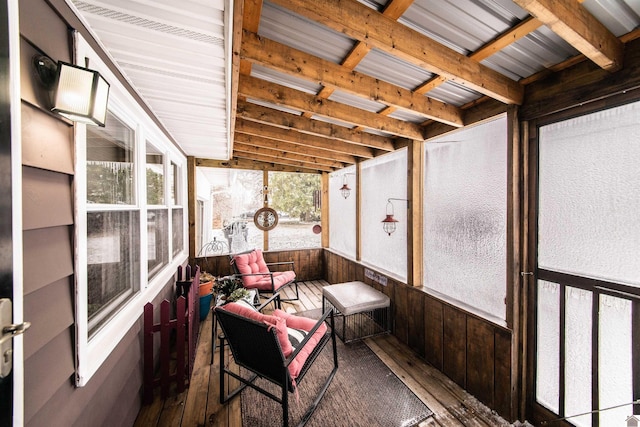 view of sunroom / solarium