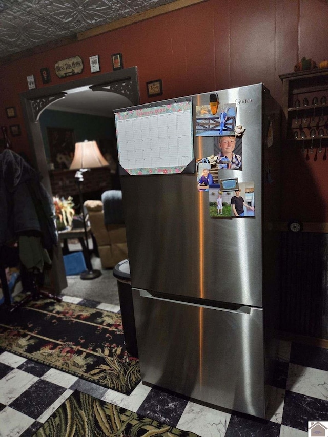 details with stainless steel fridge