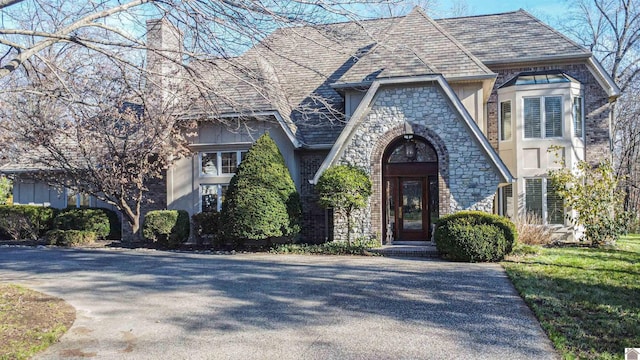 view of english style home