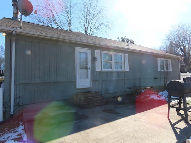 back of property featuring a patio