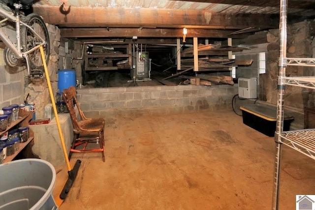 view of basement