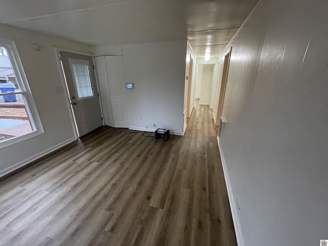 interior space with wood-type flooring