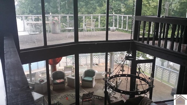 view of sunroom / solarium