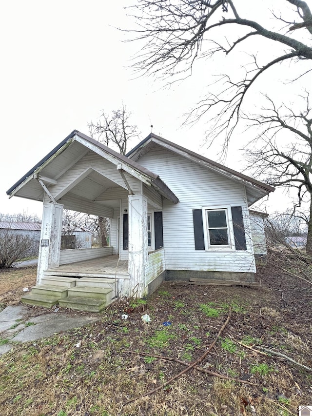 view of side of property