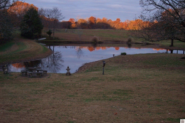 view of water feature