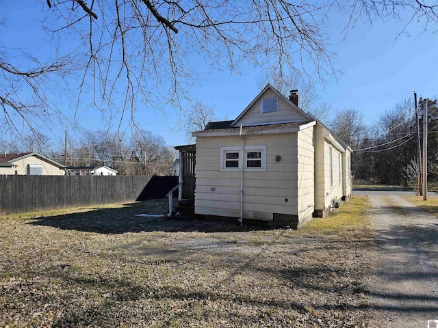 view of back of property