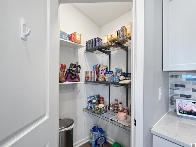 view of pantry