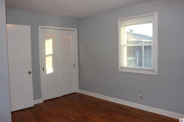 interior space featuring dark hardwood / wood-style floors