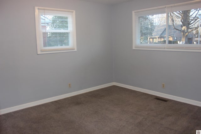 view of carpeted empty room