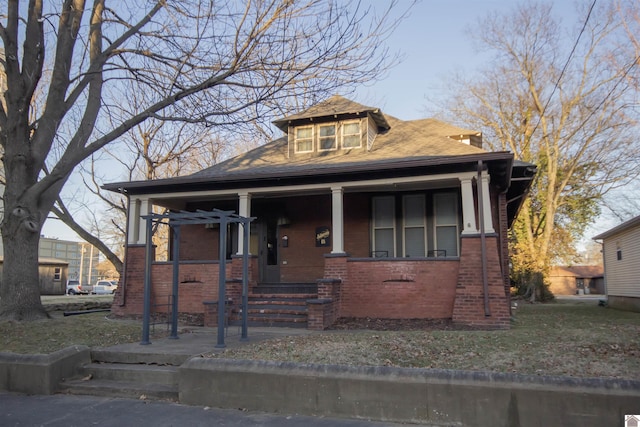 bungalow-style house with a porch