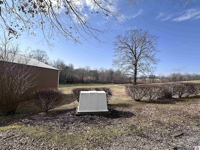 view of entry to storm shelter