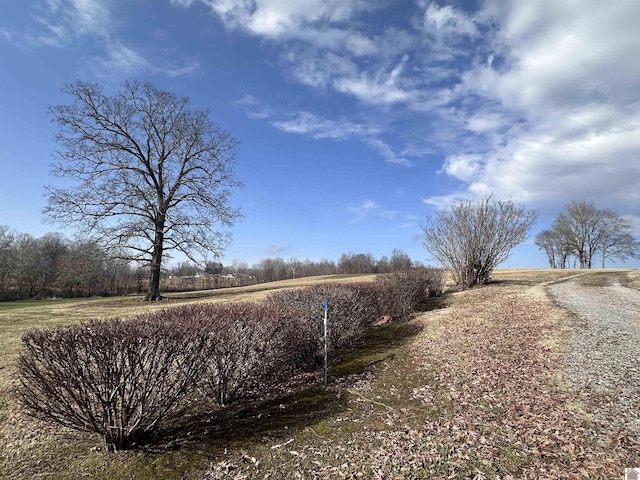 view of street featuring a rural view