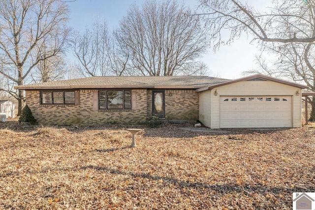 ranch-style house with a garage