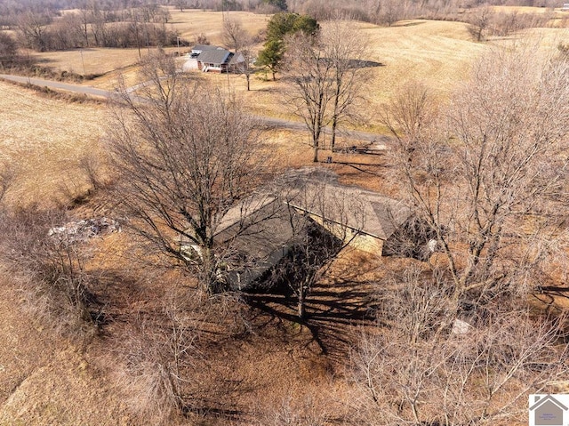 exterior space with a rural view