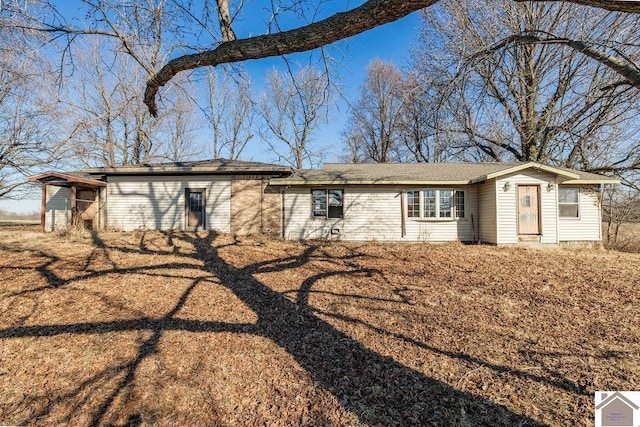 view of rear view of house