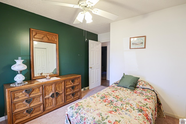 bedroom featuring light colored carpet