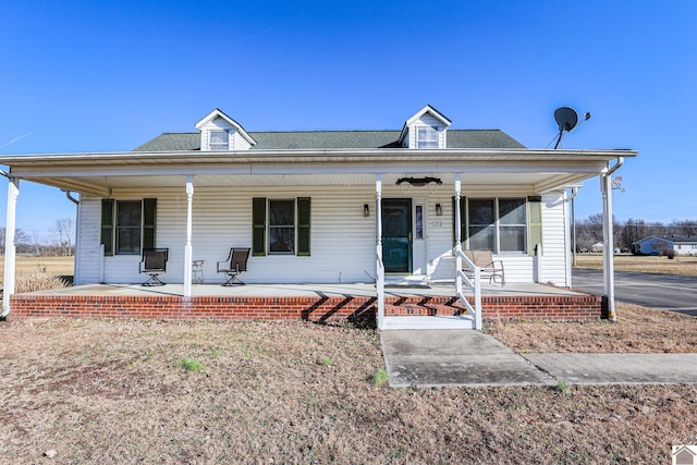 view of front of house with a porch