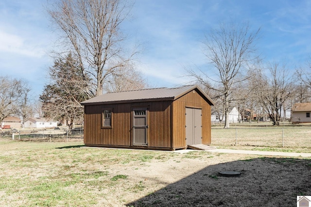 view of outbuilding