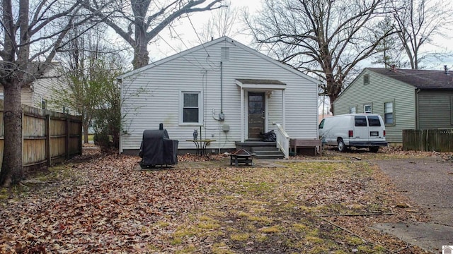 view of back of property