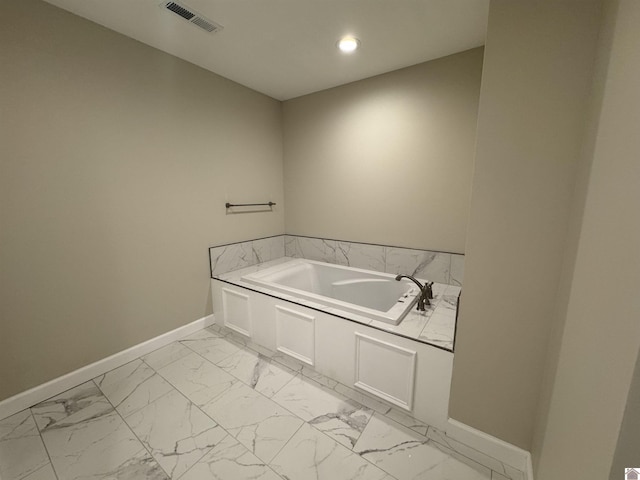 bathroom with a bathing tub