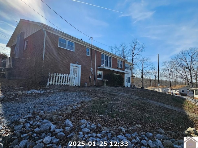 view of rear view of property