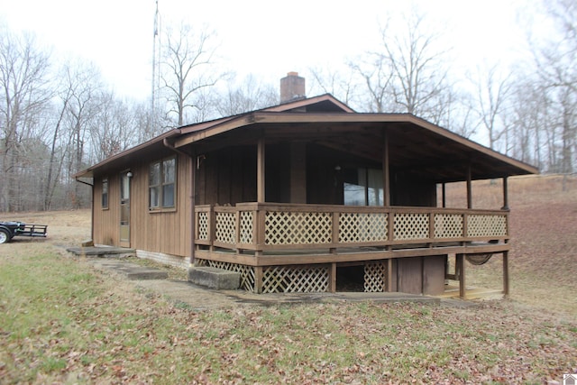 exterior space featuring a deck