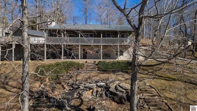 view of rear view of house