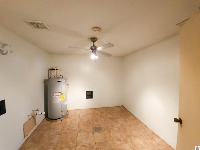 utility room featuring water heater