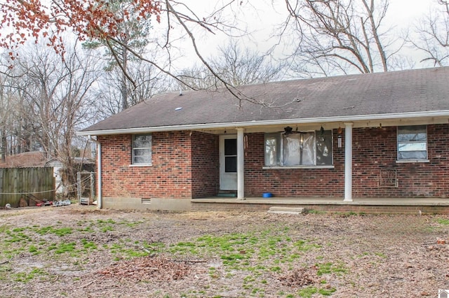 view of back of property