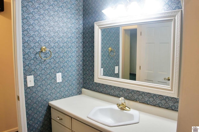 bathroom with vanity