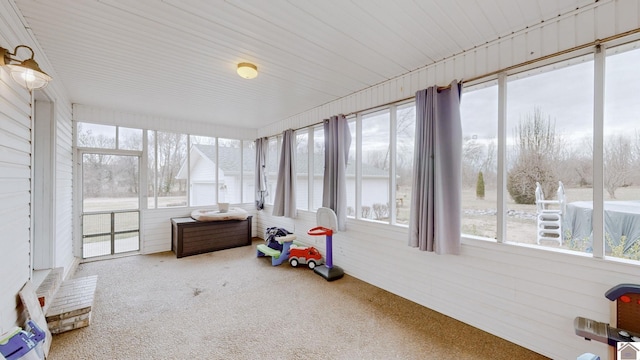 sunroom / solarium featuring a wealth of natural light