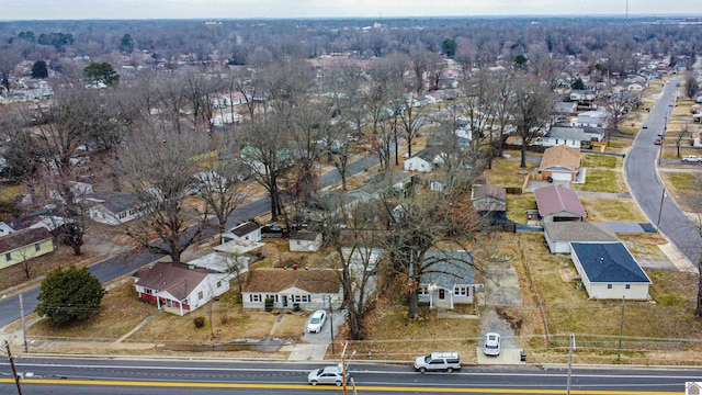 bird's eye view featuring a residential view